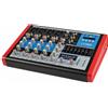 Vetrineinrete Mixer audio 6ch equalizzatore 4 mic xlr phantom +48V usb Mp3 display MIX-6CH