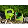 CAMPANA TIBETANA ORIGINALE VERDE + box + certificato autenticità + batacchio
