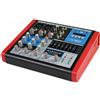 Vetrineinrete Mixer audio 4ch equalizzatore 2 ingressi mic xlr phantom usb Mp3 display mix-4ch