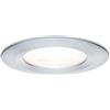 Paulmann 93632 Nova Faretto da Incasso Rotondo In Alluminio, Senza Lampadina Spot Max. Faretto da Incasso da Soffitto, 35 W, Gu10, In Alluminio, Tornito