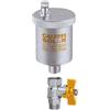 CALEFFI - VALVOLA AUTOMATICA DI SFOGO ARIA 3/8 M PER IMPIANTI SOLARI CON RUBINETTO INTERCETTAZIONE 250131