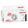 Meto Etichette per prezzatrici (29x28 mm, 3 linee, 3500 pezzi, bianco, rimovibili, per Meto, Contact, Sato, Avery, Tovel, Samark, ecc.)