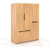 Skandica Armadio in legno massiccio di Faggio Bergman - 180x128x60 (3/6 ante) (Naturale 3 ante (180x128x60 cm))