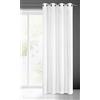 Eurofirany Rita Tenda Liscia Semplice Monocolore - 8 Occhielli Moderni, Camera da Letto, Soggiorno, Salone, cameretta dei Bambini, 1 Pezzo, Poliestere, Bianco, 140x250 cm