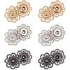 NBEADS 24 Set 3 Colori Bottoni Automatici in Lega, 20mm Assortiti in Metallo Vintage da Cucire con Bottoni Automatici Bottoni Magnetici per Borse, Artigianato, Borse, Vestiti