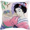 Collection d'Art - Kit Punto Croce, Motivo: Amore Giapponese, Multicolore, 40 x 40 cm
