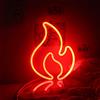 Ineonlife Insegne al Neon a Fiamma per Parete Luci al Neon Rosso Insegna a LED Accendi Fuoco Luce Notturna al Neon per Camera da Letto Bar Ristorante Negozio Decorazioni per La Casa
