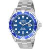 Invicta Pro Diver Orologio da Uomo in acciaio inossidabile con movimento Quarzo - 47mm, Argento / Blu