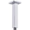 Drenky Braccio Soffione Doccia, 8 Pollici Quadrato Prolunga per Doccia in 304 Acciaio Inossidabile Con Flangia Universale Connettore G1/2 per Doccia, Cromo