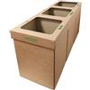 Weboxes Bidone per rifiuti 76,5 x 26 x 55cm (LxPxH) Confezione da 10 pezzi