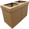 Weboxes Bidone per rifiuti 51,5 x 26 x 55cm (LxPxH) Confezione da 10 pezzi
