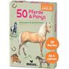 moses.Expedition Natur, 50 Pferde und Ponys, set di schede di riconoscimento. Con appassionanti domande a quiz (versione tedesca)
