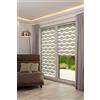 Khome K-Home Tenda avvolgibile Klemmfix Welle Senza Fori, 70 cm x 150 cm (Larghezza x Lunghezza), Colore Grigio