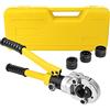 Snowtaros Pinza a Crimpare per Tubi da 16-20-26-32 mm, Pinza Crimpatrice Idraulica con Testa Rotante a 360° e Impugnatura Ergonomica in Gomma, Tubo Composito Press pinza per tubo PEX, 10T