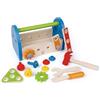 Hape Cassetta degli Attrezzi | In legno, con maniglia e utensili realistici | Giocattolo per bambini dai 3 anni