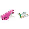 Leitz 5547 Cucitrice A Pinza 15 Fg Punto 8 Fucsia Metallizzato 55472023 & Punti Metallici 8 55780000