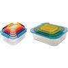 Joseph Joseph Nest Lock Set Da 5 Contenitori Diversi Colori & Nest Serie di contenitori di Vetro Multicolore, Set di 4