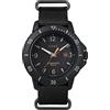 Timex Expedition Gallatin Solar 44mm Orologio da Uomo con Cinturino in Nylon Nero TW2U30300