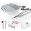 JCMaster Fresa per unghie 35000 rpm Display LCD Efile fresa digitale potente per unghie acriliche gel Zero rumore Nessuna vibrazione Macchina professionale per pedicure manicure per la cura nail art
