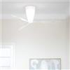 Luceplan Blow Ventilatore D28 Con Telecomando e Pale Trasparenti