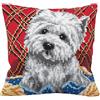 Collection D'Art Collezione d'Arte 40 x 40 cm Bichon Punto Croce Cuscino Kit