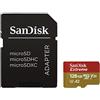 SanDsik SanDisk Extreme micro SDSQXA1-128G-GN6AA per Action Camera e Droni + Adattatore SD, Velocità di Lettura fino a 160 MB/s, A2 C10 V30 UHS-I U3
