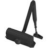 TESA DC110 chiudiporta, EN 3, per porte standard, braccio articolato, Nero RAL 9005, montaggio superficiale, velocità e colpo finale regolabili