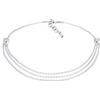 Elli Donna 925 argento Rotonda bianco Cristallo