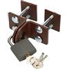 KOTARBAU® Trappola 40 mm chiusura per cantina di sicurezza con lucchetto, dispositivo di serratura, serratura per porta