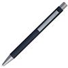Online 21730/3D - Penna a sfera Soft Metal, in alluminio, penna a sfera sostituibile, inchiostro nero, Pure Black con Softtouch Feeling, clip in metallo grigio chiaro, 1 pezzo
