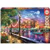 Educa - Puzzle da 2000 pezzi per adulti | Tramonto a Londra | Misura approssimativa assemblato: 96 x 68 cm | Da 14 anni (19046)