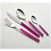 EME POSATERIE Dream Viola 51 - Set di Posate da Tavola in Acciaio Inox 18/0, Nichel Free, per 6 Persone, 24 Pezzi