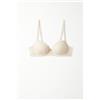 Tezenis Reggiseno Balconcino Leggermente Imbottito In Pizzo Riciclato Wien Donna Avorio