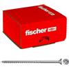 Fischer Viti per Legno o Truciolare a Filetto Parziale, Pozi, Testa Svasata Piana, Blu (Passivato), 6.0 x 90 mm