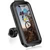 Faneam Supporto Telefono Moto Impermeabile Supporto Cellulare Bicicletta con Rotazione di 360, Anti Vibrazione, Touch ID, Face ID, Universale Manubrio Porta Cellulare Scooter per Smartphone 5.5-6.8