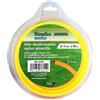 Riegolux 107638 Decespugliatore Rotondo in Nylon, Giallo, 3 mm x 54 m