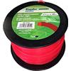 Riegolux 107667 - Filettatura Quadrata in Nylon, 3 mm x 100 m, Colore: Rosso
