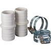Gre AR509 - Kit di connettori per tubi flessibili galleggianti. Include 2 connettori per tubi e 4 morsetti metallici. Per diametri di 38 mm.