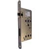 Alpertec lucchetto oggetto innesto lucchetto DIN destra ante per bagno WC in acciaio inox opaco Lucchetto, Serrature, ghiera 20 mm, rotondo, quadrato 8 mm, distanza 78 mm, 36053230