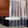 YIQI Tenda da doccia a cubo d'acqua trasparente 3D, lavabile con acqua, senza muffa, con 12 occhielli e ganci in plastica, per doccia o vasca da bagno per la casa (180 x 180 cm)