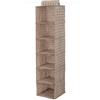 Compactor Rivoli Organizer Portatutto A Sospensione, 6 Scomparti, Fissaggio con Velcro, Fino a 6 kg, Marrone Rivoli, 30 x 30 x H 128 cm, RAN4381B