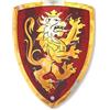 Liontouch - Scudo da Cavaliere, Rosso/Medio - età 3-8 | 39 x 30 cm | Giocattolo Medievale in Gommapiuma | Giochi di Ruolo per Bambini Tema Leone Dorato | Sicuro per Battaglie e Travestimenti