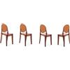 KARTELL set da 4 sedie VICTORIA GHOST - 4x4857-Z2