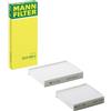 Mann Filter MANN-FILTER CU 21 000-2 Filtro aria cabina (set da 2) - per Autovetture + veicoli commeriali