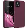 kwmobile Custodia Compatibile con Xiaomi 11 Lite (5G) NE/Mi 11 Lite (5G) Cover - Back Case per Smartphone in Silicone TPU - Protezione Gommata - viola bordeaux