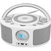 WISCENT Radio Portatili Boombox con Bluetooth, Telecomando, Lettore CD Stereo con Radio FM, Ingresso Blue Tooth, USB, AUX-IN,Compatibile CD-R/CD-RW,AC o Alimentato a Batteria