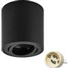 KYOTECH Faretto da soffitto a LED Orientabili Plafoniera a LED a plafone piatto 230V Faretto a LED a plafone rotondo incl. prese GU10 Plafoniera per moduli GU10 e LED