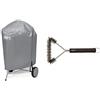 Weber 7176 Custodia Standard per Barbecue 57Cm & Amazon Basics Spazzola a 3 lati per barbecue, 30.5 cm