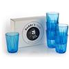 Buddy´s Bar Buddy's Bar - Set da 6 Bicchieri in Tritan da 0,15 Litri di Alta qualità, BPA Free, Effetto Vetro Cristallo, Resistenti alla Rottura, riutilizzabili e Lavabili in lavastoviglie, 150 ml, Blu