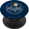 Harry Potter Hogwarts Full Moon Line Art PopSockets PopGrip Adesivo